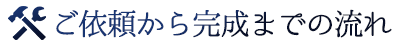 ご依頼から完成までの流れ